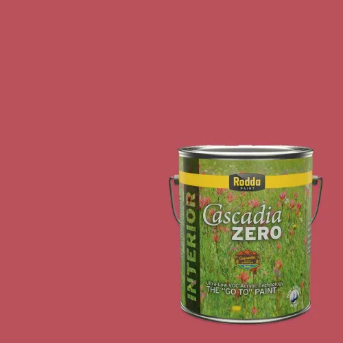 Vista 75 de Rodda Paint CASCADIA ZERO - Pintura plana e imprimación para interiores en uno, cuarto de galón, rosa Mullen