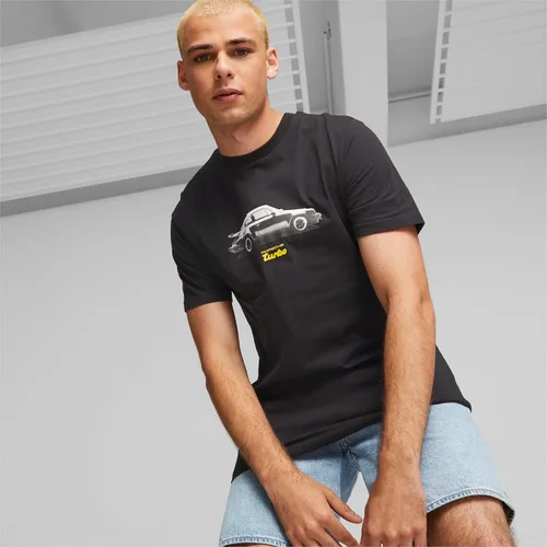 Vista 2 de Puma Camiseta Porsche Legacy Graphic para hombre Negro Puma