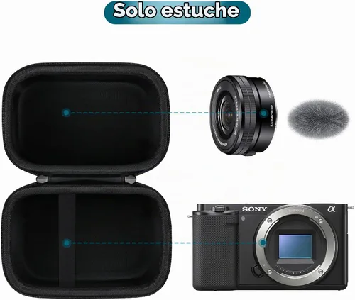 Vista 2 de Canboc - Funda de transporte para cámara digital sin espejo Sony ZV-E10
