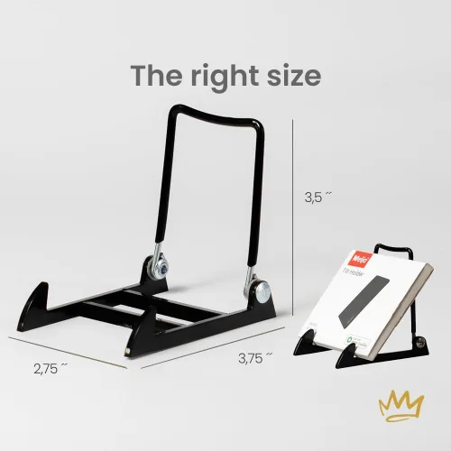 Vista 2 de KINGDOM SOLUTIONS Made in USA - Paquete de 2 caballetes acrílicos ajustables – Soporte para platos – Soporte resistente para libros de arte