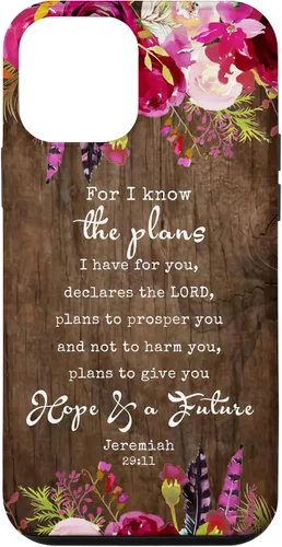 Vista 16 de for I Know The Plans I Have for You - Funda cristiana para iPhone 17 de Jeremías 29:11