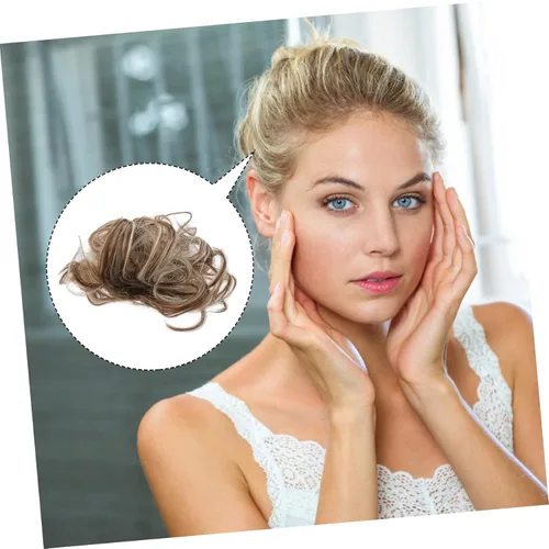Vista 5 de Mikinona Extensión de pelo de cola moño elástico para mujeres accesorios para el cabello (6ah613)