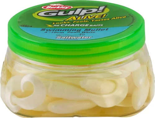 Vista 18 de Berkley ¡Gulp! ¡Vivo! Salmonete de natación Pesca de agua salada Cebo suave Chartreuse