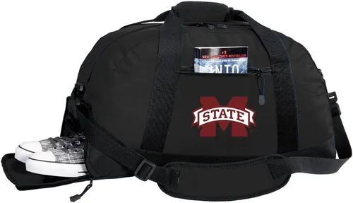 Vista 76 de Texas A&M Bolsa de lona - Texas A&M Aggies - Bolsas de gimnasio con bolsillo para zapatos, Negro
