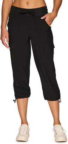 Vista 13 de RBX - Pantalón capri deportivo con cordón,ligero, con bolsillos y estilo cargo, para mujer