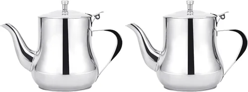 Vista 11 de SANQIAHOME Tetera pequeña de acero inoxidable de 360ml (13Oz)