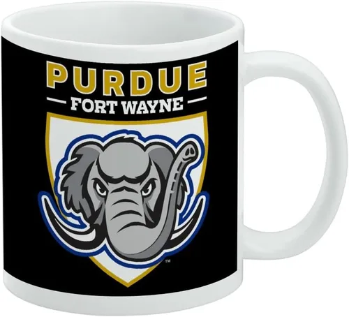 Vista 194 de Taza de cerámica con el logotipo principal de la Universidad Rider, taza de regalo novedosa para café, té y bebidas calientes, 11oz, blanca