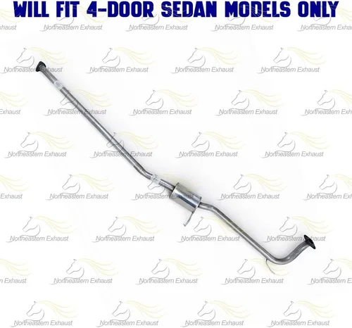 Vista 4 de Tubo resonador de escape compatible con Honda Accord 1998-2002 2.3L Sedán Acero inoxidable Northeastern Exhaust Incluye abrazaderas, juntas