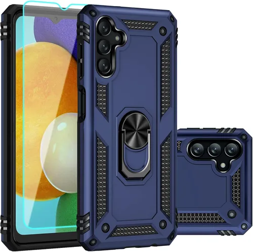 Vista 13 de Funda para Galaxy A13 5G, con protector de pantalla, grado militar, 16 pies, con función de atril magnético, funda protectora para Galaxy A13 5G