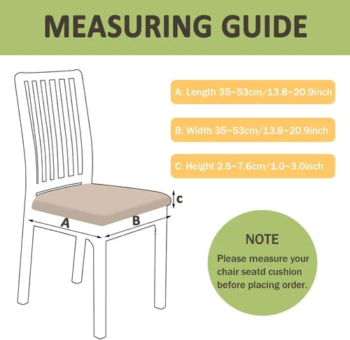 Vista 5 de Fundas de asiento de terciopelo para sillas de comedor, fundas elásticas para sillas de comedor, fundas de asiento elásticas con lazos para comedor