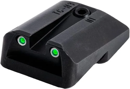 Vista 3 de Truglo Tritium - Mira nocturna delantera y trasera de alta visibilidad con puntos blancos de luz diurna y puntos verdes brillantes de tritio de poca