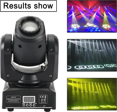 Vista 2 de Cabeza móvil 120 W 8 Gobo Iluminación de escenario RGBW LED DJ DMX Beam Bar Disco Party Light para Fiesta Boda Cumpleaños Navidad Vacaciones
