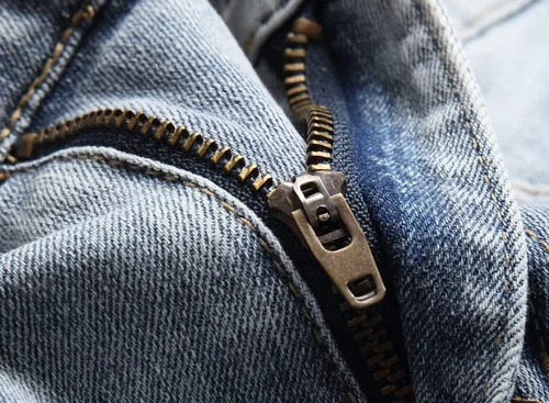 Vista 5 de ABSECAI Pantalones de mezclilla rasgados ajustados para hombre