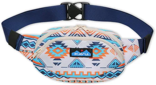 Vista 14 de KAVU Spectator - Cangurera de poliéster a la moda, diseño para cinturón BW Fronds