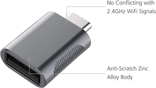 Vista 3 de Adaptador USB-C a USB 3.0 (paquete de 2), Thunderbolt 4/3 a USB hembra OTG para MacBook 2025, iPad 2025, Samsung, más dispositivos tipo C