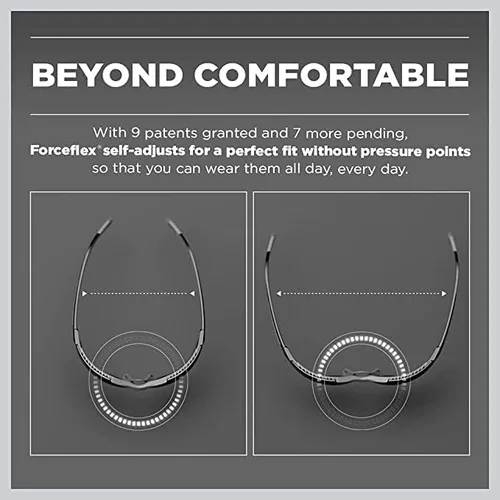 Vista 3 de FF400 Havoc Hi-Vis Gafas de sol deportivas flexibles e irrompibles para hombres y mujeres