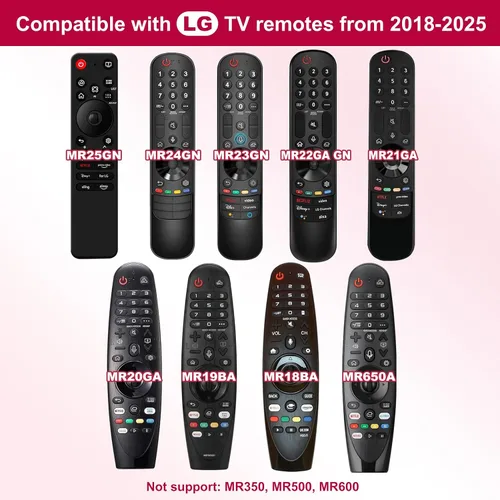 Vista 2 de Reemplazo remoto para TV LG, para todos los LG Magic 2019-2025 para televisores inteligentes con función de voz y puntero