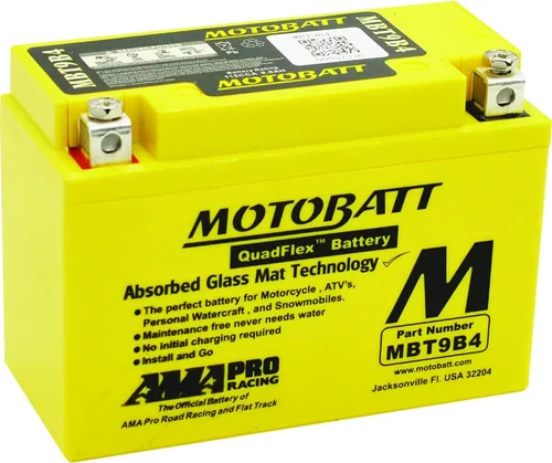 Vista 3 de MotoBatt DB Electrical MBT9B4 Nueva batería para Motobatt 9Ah, Yam-R7 1999, Tx660X, R, Z (Eu) 04-13, Mt-03 06-13, Yzf-R6, R6S 01-09, Yp400 Majesty