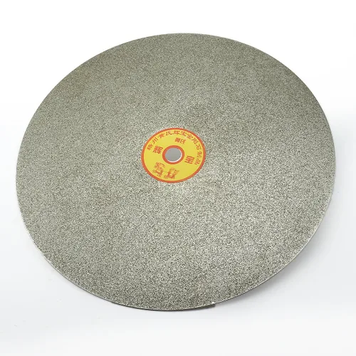 Vista 3 de uxcell Disco de lijado de pulido plano recubierto de diamante de grano 60 de 9.843 in de 10 pulgadas