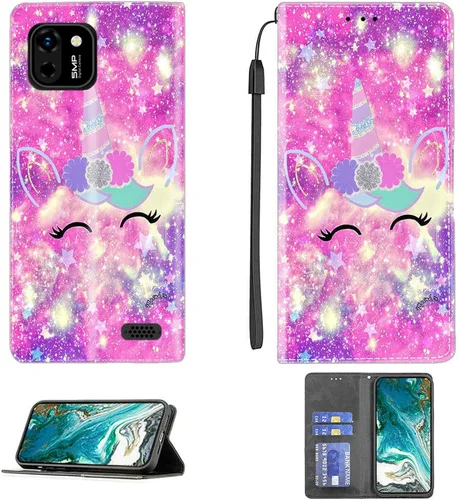 Vista 250 de jioeuinly ATT Motivate 2 - Funda compatible con ATT Motivate 2, funda con soporte abatible y cierre magnético DJS