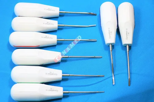 Vista 8 de Nuevos elevadores dentales Luxating 8 PC Luxating Root Elevators Instrumentos dentales