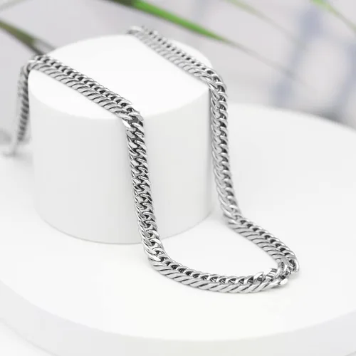 Vista 4 de 2025 Upgraded Cuban link for men,mens stainless steel silver chain chains necklace women ,hip hop jewelry cuba rope choker necklaces miami neck