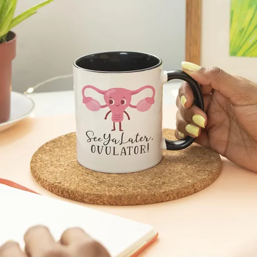Vista 5 de YouNique Designs Taza de café divertida de histerectomía, 11 onzas, taza de útero, taza de útero, taza de recuperación para mujeres después de una