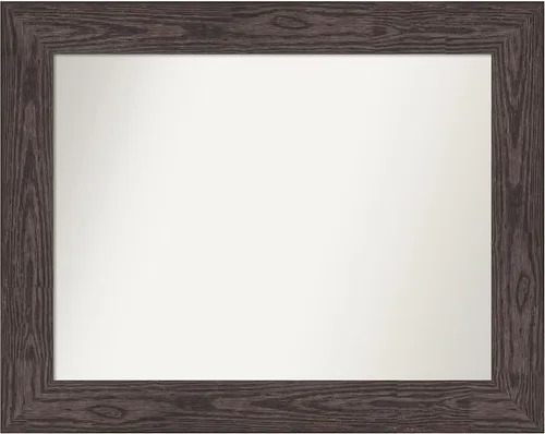 Vista 307 de Amanti Art Espejo personalizado, espejo de baño negro puente, espejo de pared o espejo de tocador de baño sobre el fregadero (26 x 26 pulgadas)