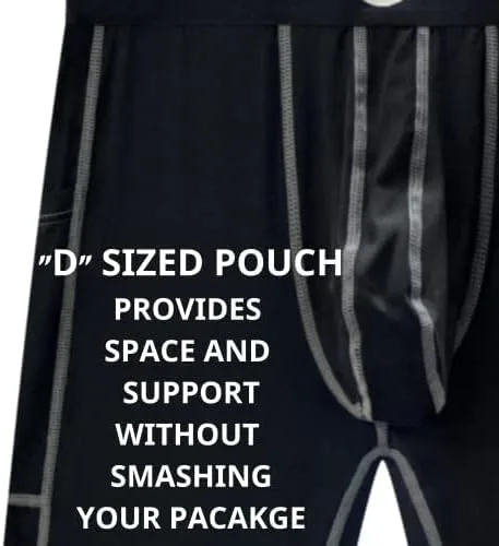 Vista 4 de Real Men D Pouch - Pantalones de compresión para hombre, leggings para hombre, pantalones de yoga, medias, capa base para hombres clima frío, Blanco