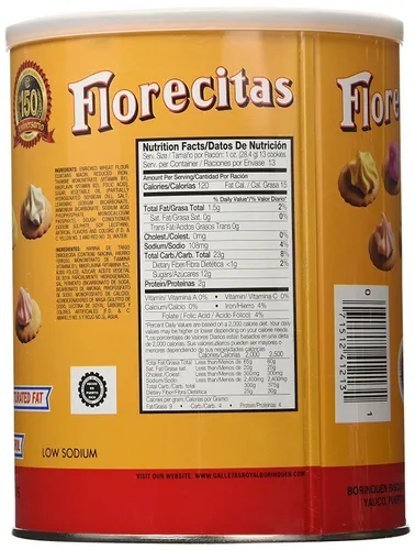Vista 2 de Florecitas - Galletas de gema de hielo de Royal Borinquen en Puerto Rico, 13 onzas