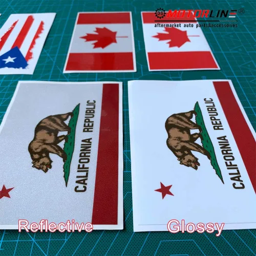 Vista 9 de American Bully On Board - Calcomanías de vinilo para perro, diseño de huellas de rombos, paquete de 2 reflectantes, 4 pulgadas, 6 pulgadas