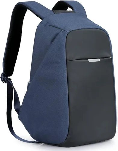 Vista 10 de Mochila de viaje antirrobo portátil, mochila para laptop con puerto de carga USB., Negro