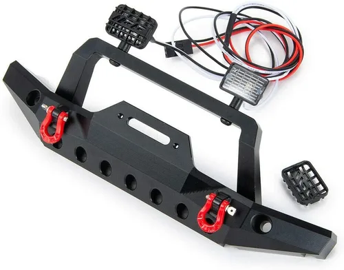 Vista 5 de Juego de parachoques delantero de metal para TRX-4 Axial SCX10 II 90046 RC Crawler