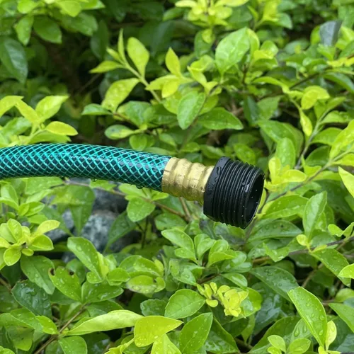 Vista 3 de Manguera de jardín de 1/2 pulgada, manguera de PVC flexible de 10 pies para césped, lavado de autos, manguera de riego