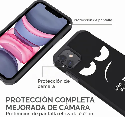 Vista 5 de Funda para iPhone 11, [Don't Touch My Phone] para niños y niños