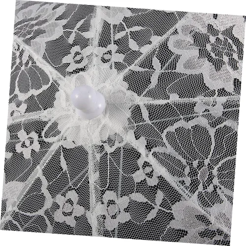 Vista 4 de ERINGOGO Paraguas de fiesta nupcial para dama, paraguas floral de princesa, paraguas para decoración de boda, paraguas de novia, paraguas plegable