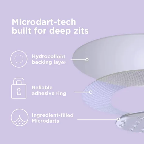 Vista 3 de ZitSticka Hyperfade Microdart - Parche para espinillas, se dirige a las imperfecciones, hidrata y unifica el tono de la piel, con ácido hialurónico