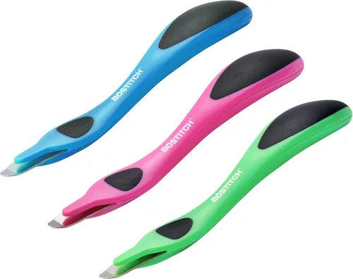 Vista 9 de Bostitch Removedor magnético profesional de grapas fácil, palillo extractor de grapas de color neón, herramienta removedor de grapas para oficina