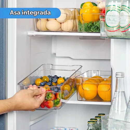 Vista 4 de JollyPack Contenedores de almacenamiento de plástico transparente, paquete
