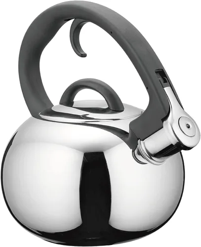 Vista 4 de Supreme Housewares Hervidor silbante de acero inoxidable de 2 cuartos (creativo)