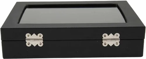 Vista 4 de Caja de sombra de medallas, a prueba de polvo, práctica, multiusos, duradera, transparente, para joyería (S) 15.7 pulgadas