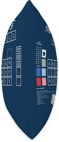 Vista 2 de Scrabble Almohada de mesa periódica, 16 x 16 pulgadas, multicolor