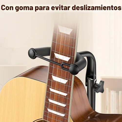 Vista 2 de New Bee Paquete de 2 soportes para guitarra, soporte de guitarra plegable