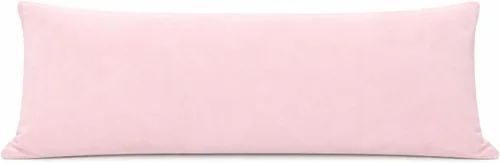 Vista 16 de EVOLIVE Micromink Suave, Piel Sintética, Funda de Almohada Corporal de Gamuza Sintética 21"x54" de Repuesto con Cierre de Cremallera