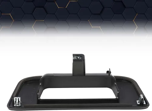 Vista 6 de PIT66 Bisel de manija de puerta trasera negra compatible con Chevy Silverado/GMC Sierra GM1916107 2007 2008 2009 2010 2011 2012 2013 2014
