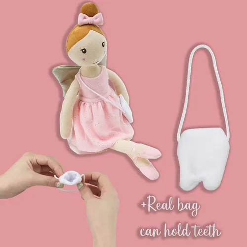 Vista 10 de free-space Muñeco de ballet de felpa suave con bolsa de dientes pequeños para niños, regalos de Navidad y cumpleaños