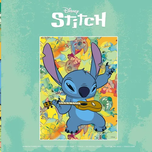 Vista 7 de Ceaco - Disney Stitch Galaxy Grunge - Rompecabezas de 300 piezas grandes