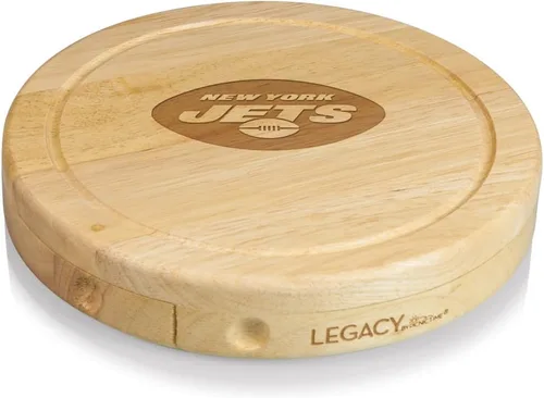 Vista 26 de Picnic TIME NFL Brie Cheese Board and Knife Set - Charcuterie Board Set - Wood Cutting Board