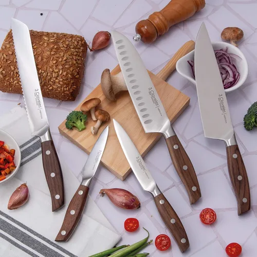 Vista 2 de 3 CLAVELES Cuchillo Forjado Cocina Diámetro 13 cm - 5" E 3C