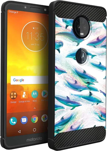 Vista 39 de CasesOnDeck - Funda compatible con Motorola Moto Z4 / Moto Z4 Play, funda de diseño de Moto Z4 Play, delgada, flexible, elegante, protección contra